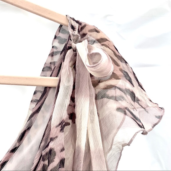 NWT 100% Silk Malcolm Co. animal one shoulder - Picture 9 of 12